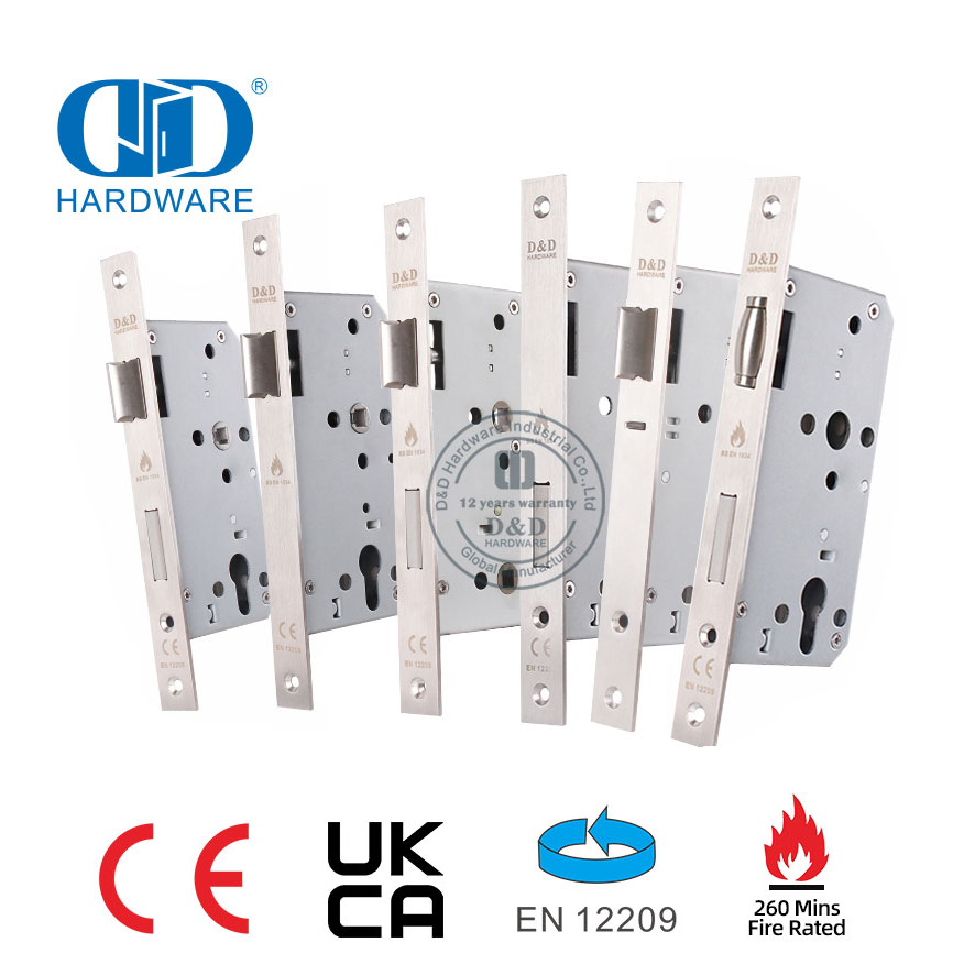 Europäischer Stil, BS EN12209, Brandschutz-Einsteckschloss für Haupttüren